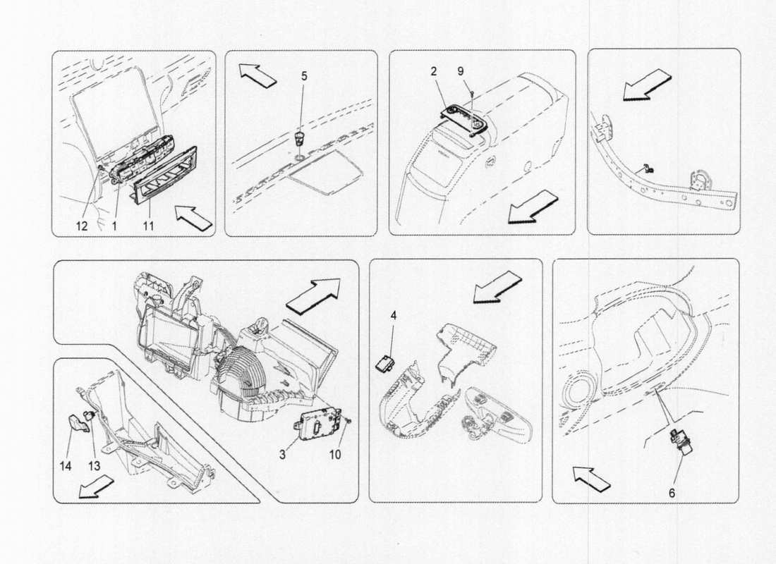 maserati qtp. v6 3.0 tds 275bhp 2017 a c unit:electronic control part diagram