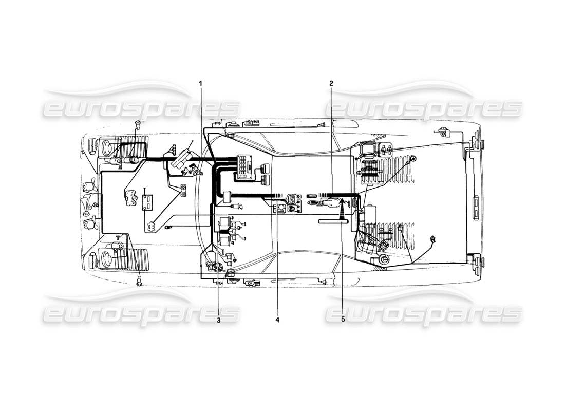 ferrari 308 gtb (1980) body electrical part diagram