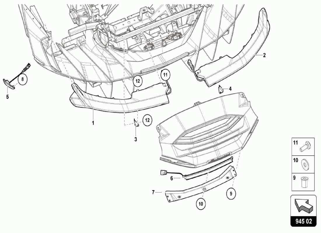 lamborghini centenario spider lights part diagram