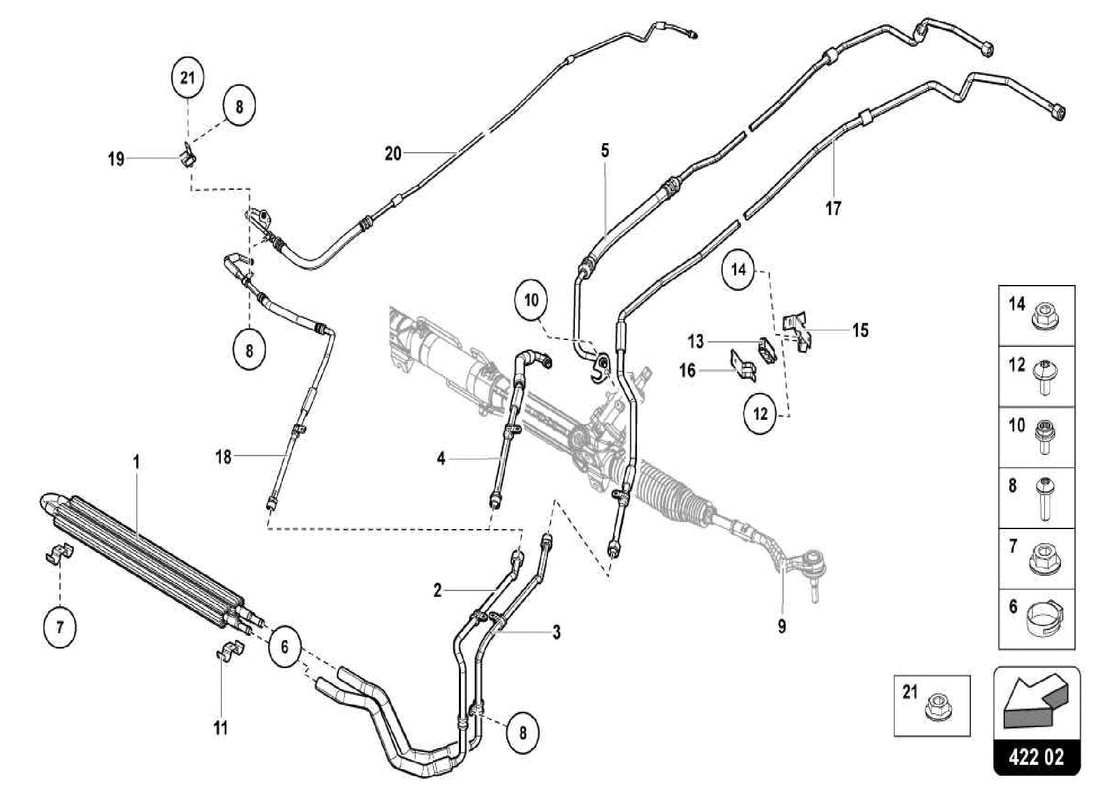 lamborghini centenario spider power steering parts diagram