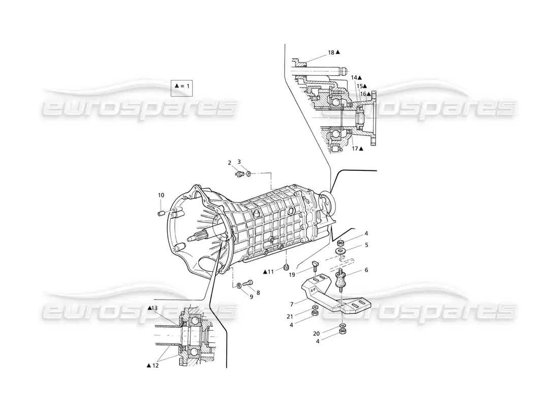 maserati qtp v8 evoluzione getrag manual transmission 6 speed parts diagram