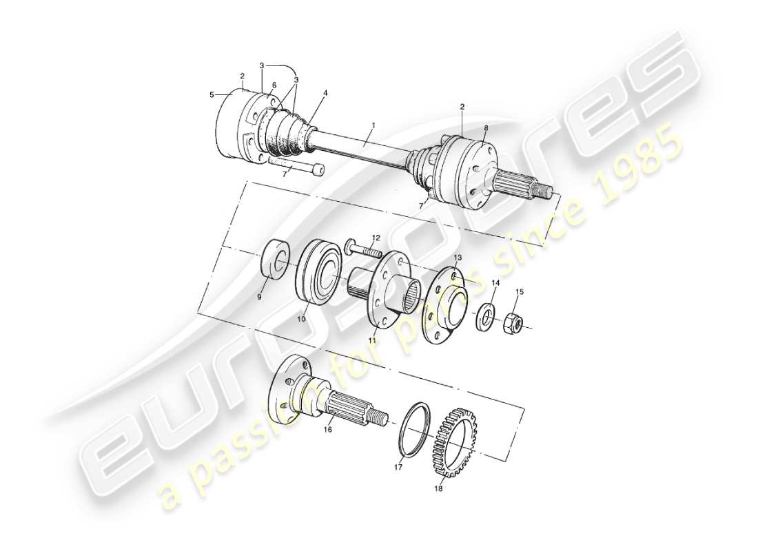 a part diagram from the aston martin v8 virage parts catalogue