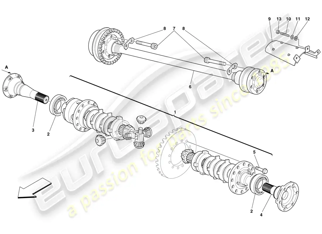 a part diagram from the maserati mc12 parts catalogue