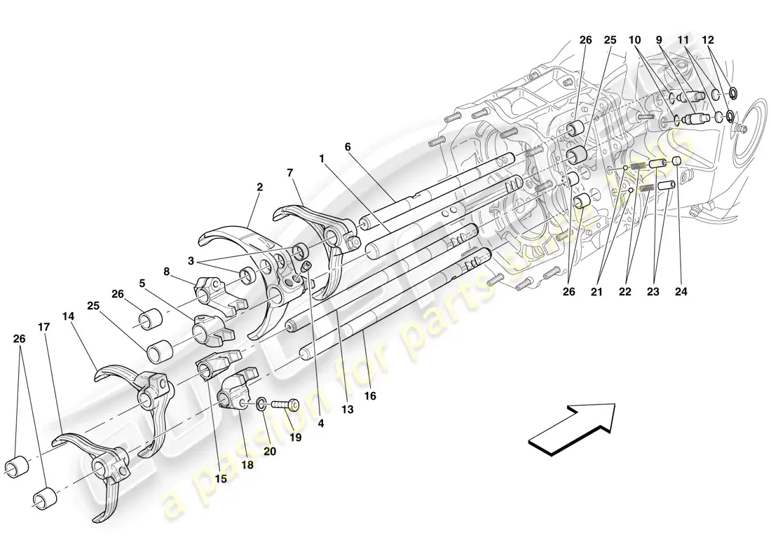 a part diagram from the maserati mc12 parts catalogue