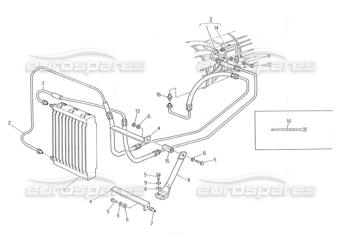 a part diagram from the maserati biturbo (1983-1995) parts catalogue