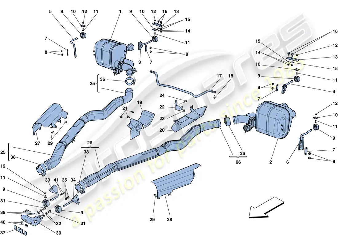 part diagram containing part number kl-fer-ff-cn-ss