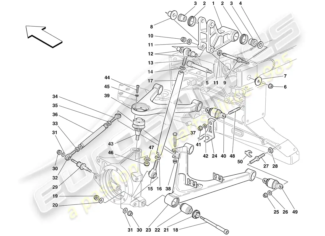 a part diagram from the maserati mc12 parts catalogue