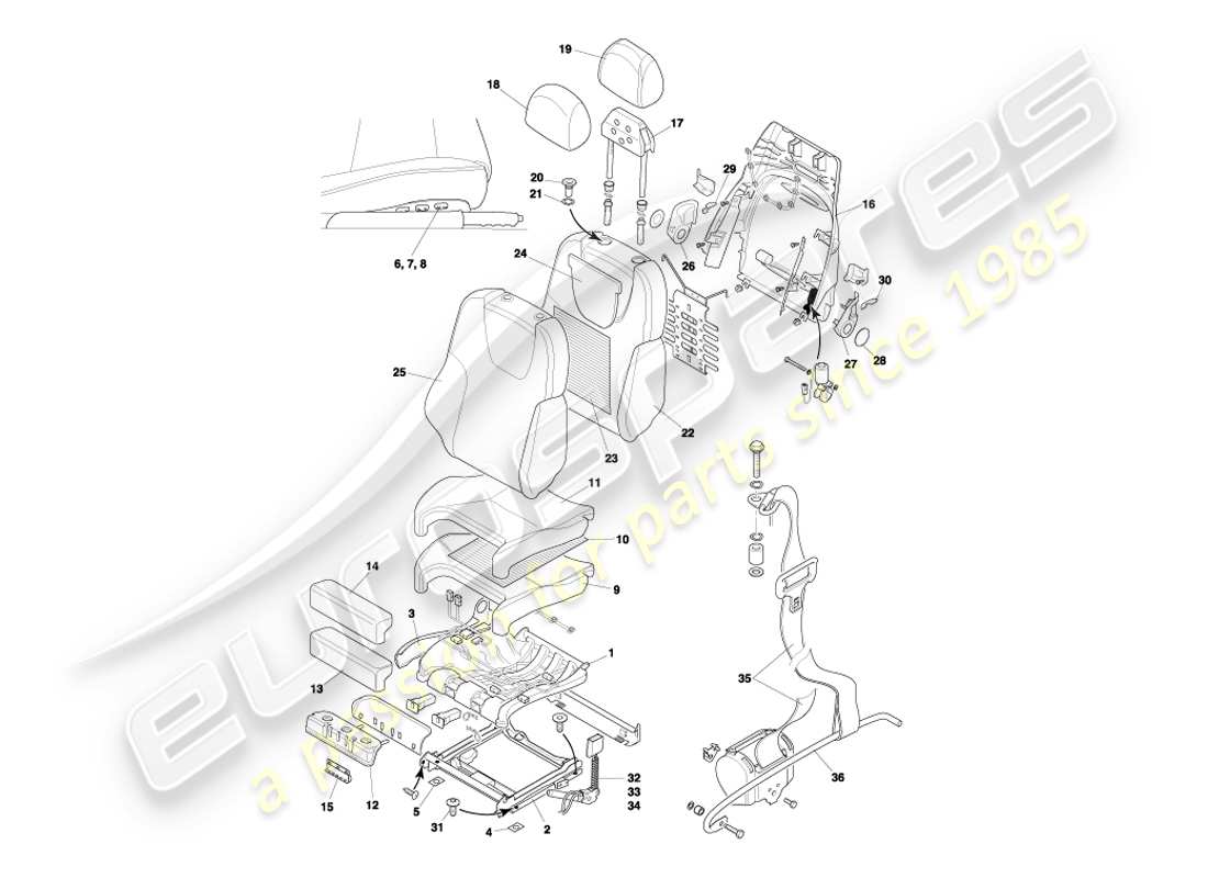 part diagram containing part number 697454