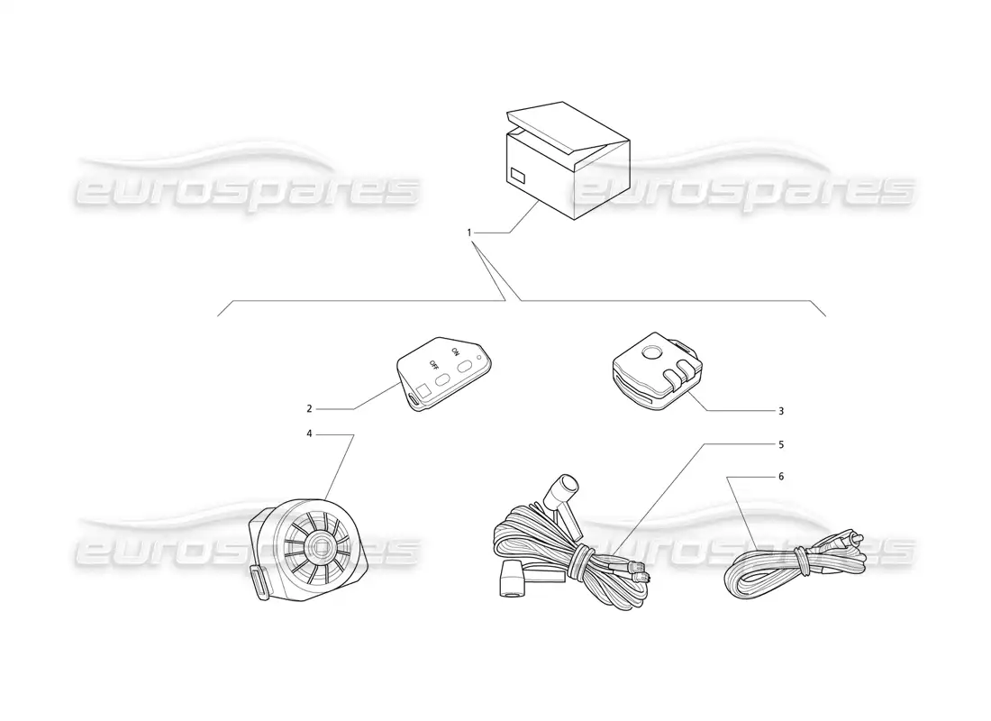a part diagram from the maserati quattroporte (1996-2001) parts catalogue