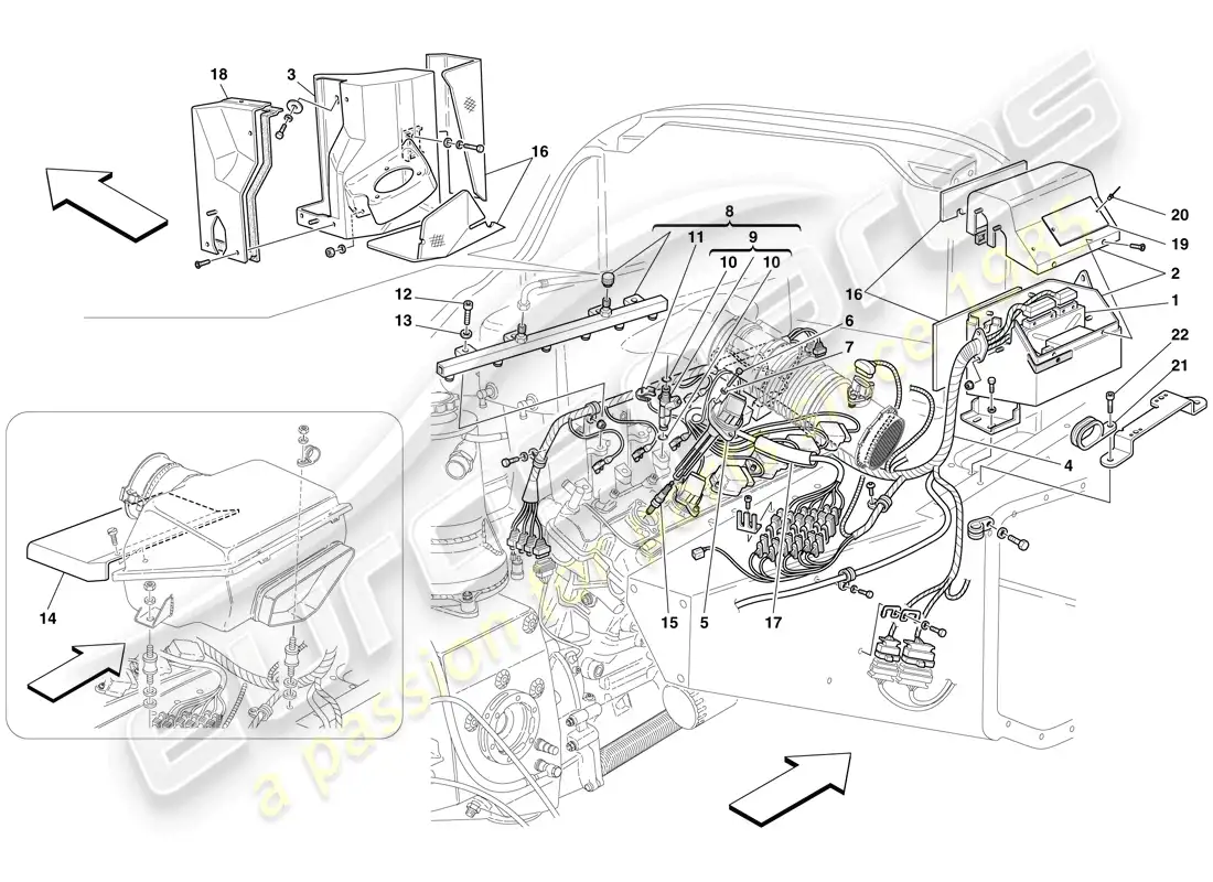 a part diagram from the maserati mc12 parts catalogue