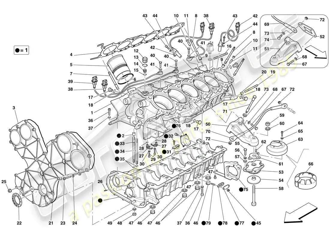 a part diagram from the maserati mc12 parts catalogue