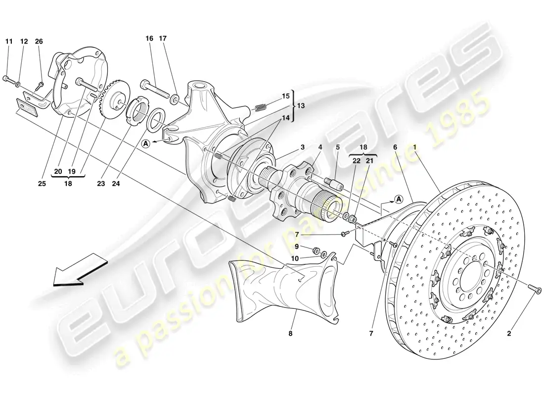 a part diagram from the maserati mc12 parts catalogue