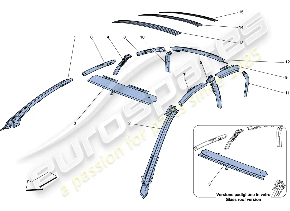 ferrari ff (usa) greenhouse parts diagram