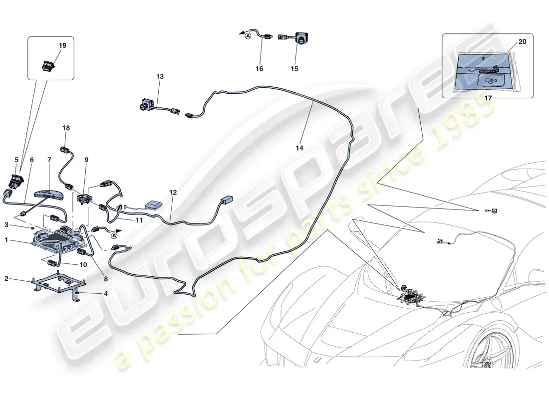 ferrari laferrari aperta (europe) telemetry - data acquisition parts diagram