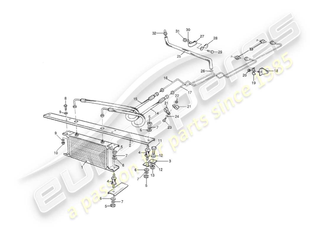 aston martin v8 virage (1999) automatic transmission, gearbox cooling, to approx vin 60042 part diagram