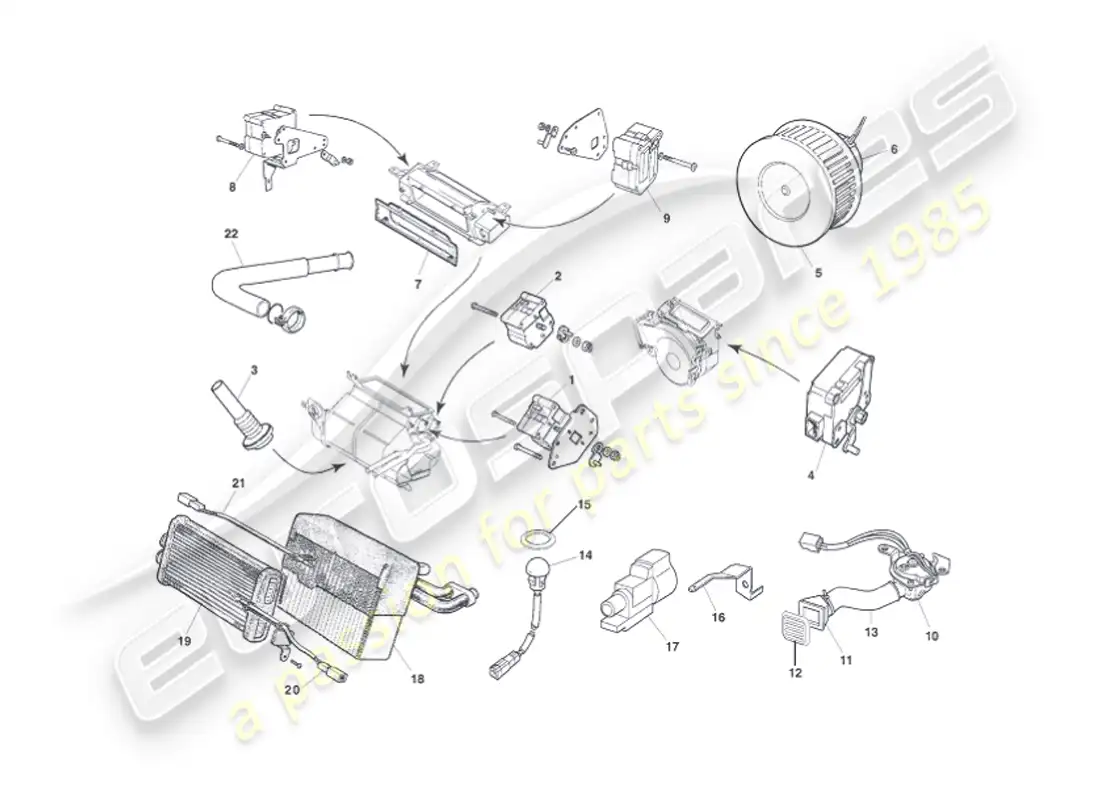 aston martin vanquish (2007) control modules parts diagram