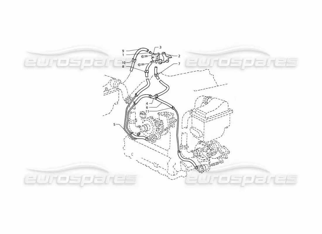 maserati qtp v6 (1996) boost control system parts diagram
