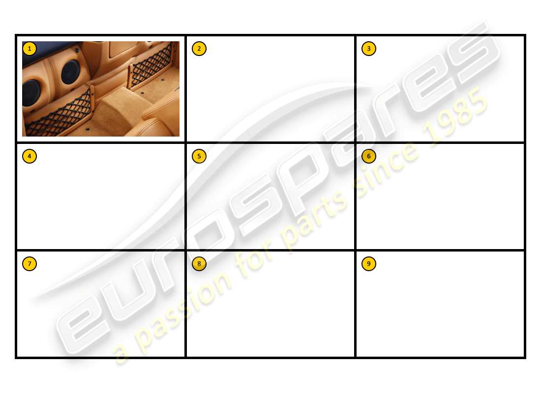 ferrari f430 coupe (accessories) equipment - luggage, retention parts diagram