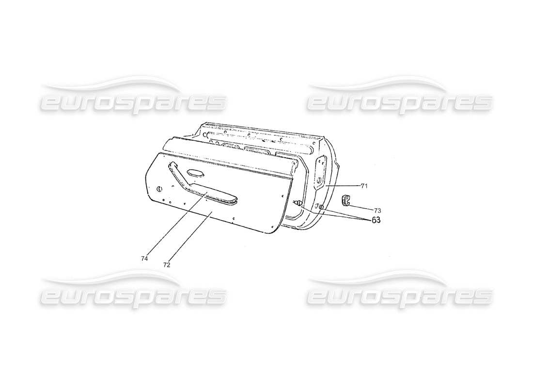 ferrari 275 (pininfarina coachwork) gruppo porte part diagram