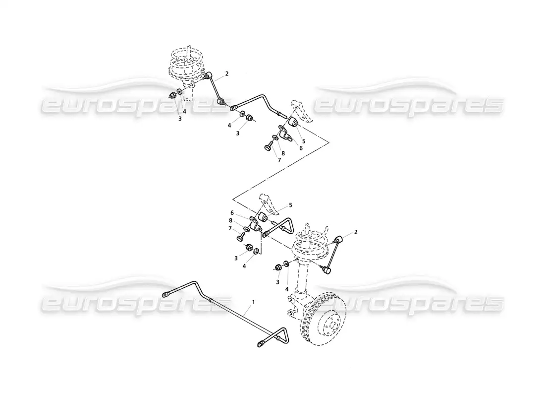 maserati qtp v8 evoluzione stabilizer bar parts diagram
