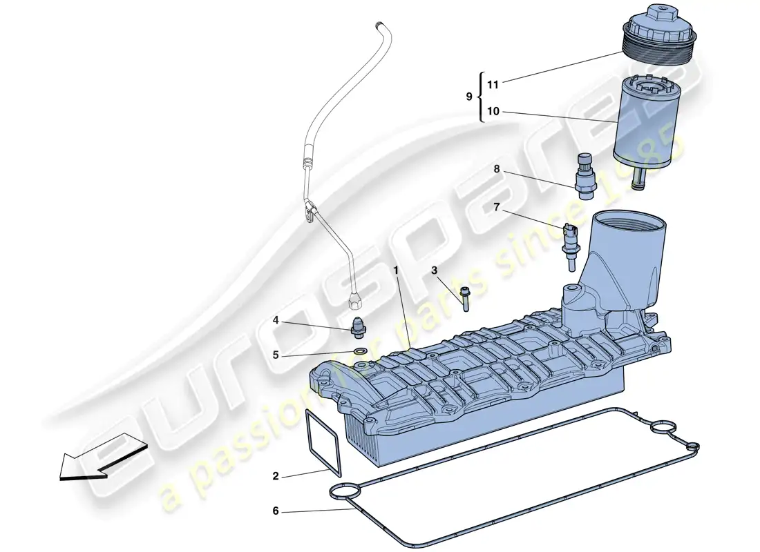ferrari 458 spider (usa) heat exchanger parts diagram