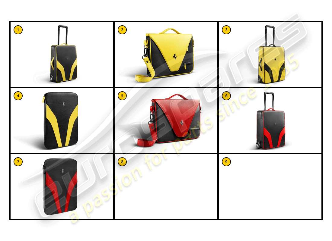 ferrari ff (accessories) equipment - luggage carfit part diagram