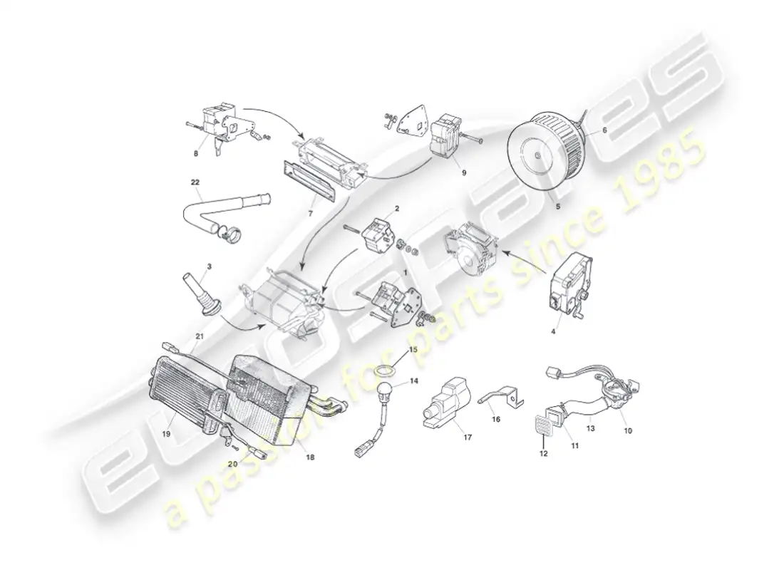 aston martin vanquish (2004) control modules parts diagram