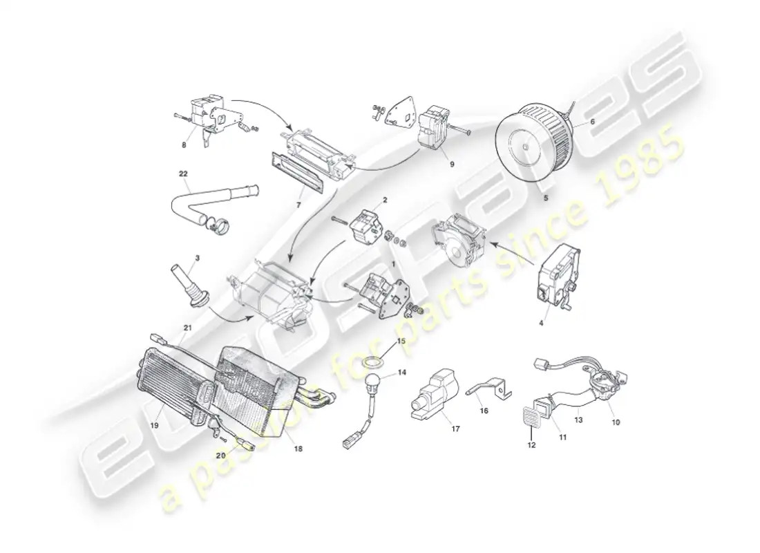 aston martin vanquish (2006) control modules parts diagram
