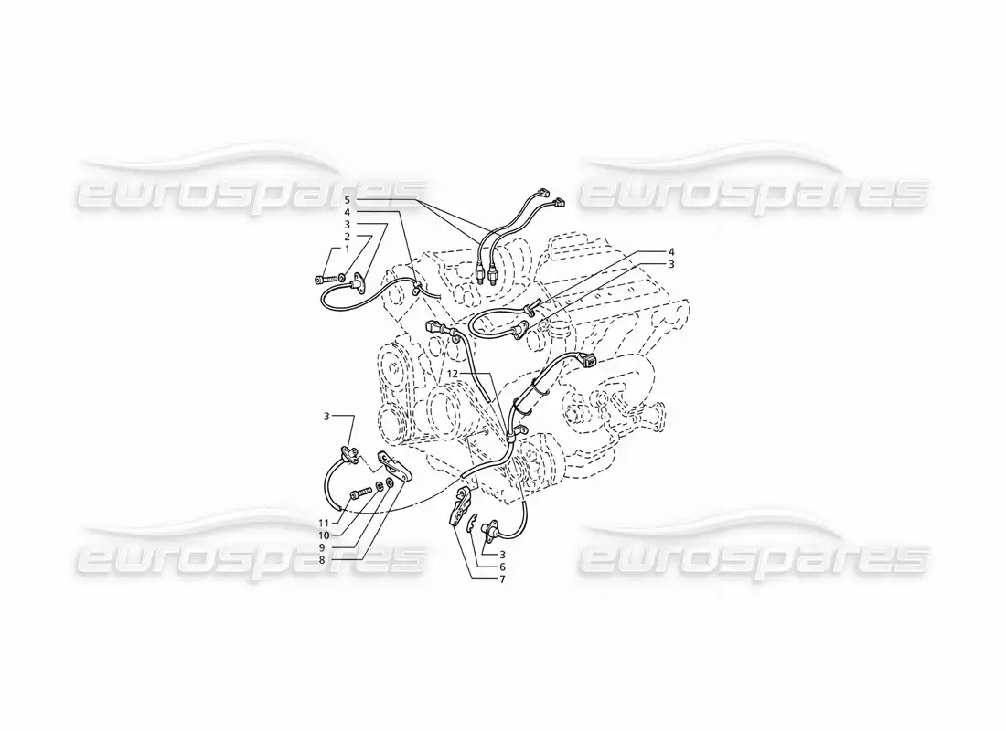 maserati ghibli 2.8 (abs) ignition system timing: sensors parts diagram