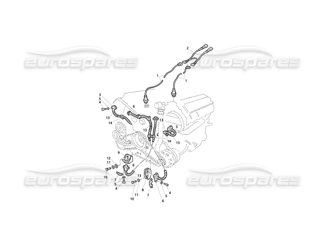 maserati qtp v8 evoluzione ignition system: sensors parts diagram