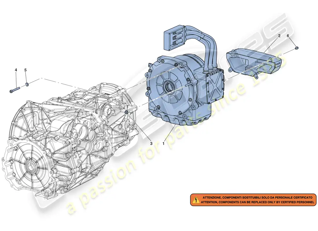 ferrari laferrari aperta (usa) electric motor parts diagram