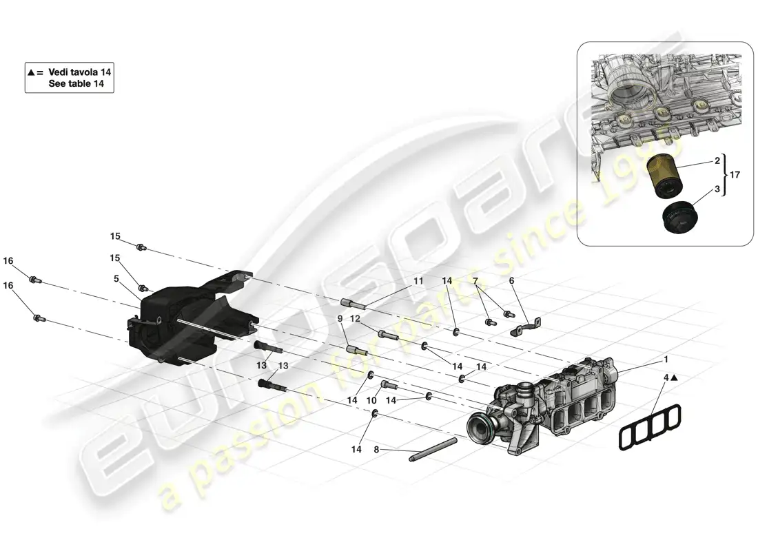 ferrari laferrari (usa) oil pump parts diagram