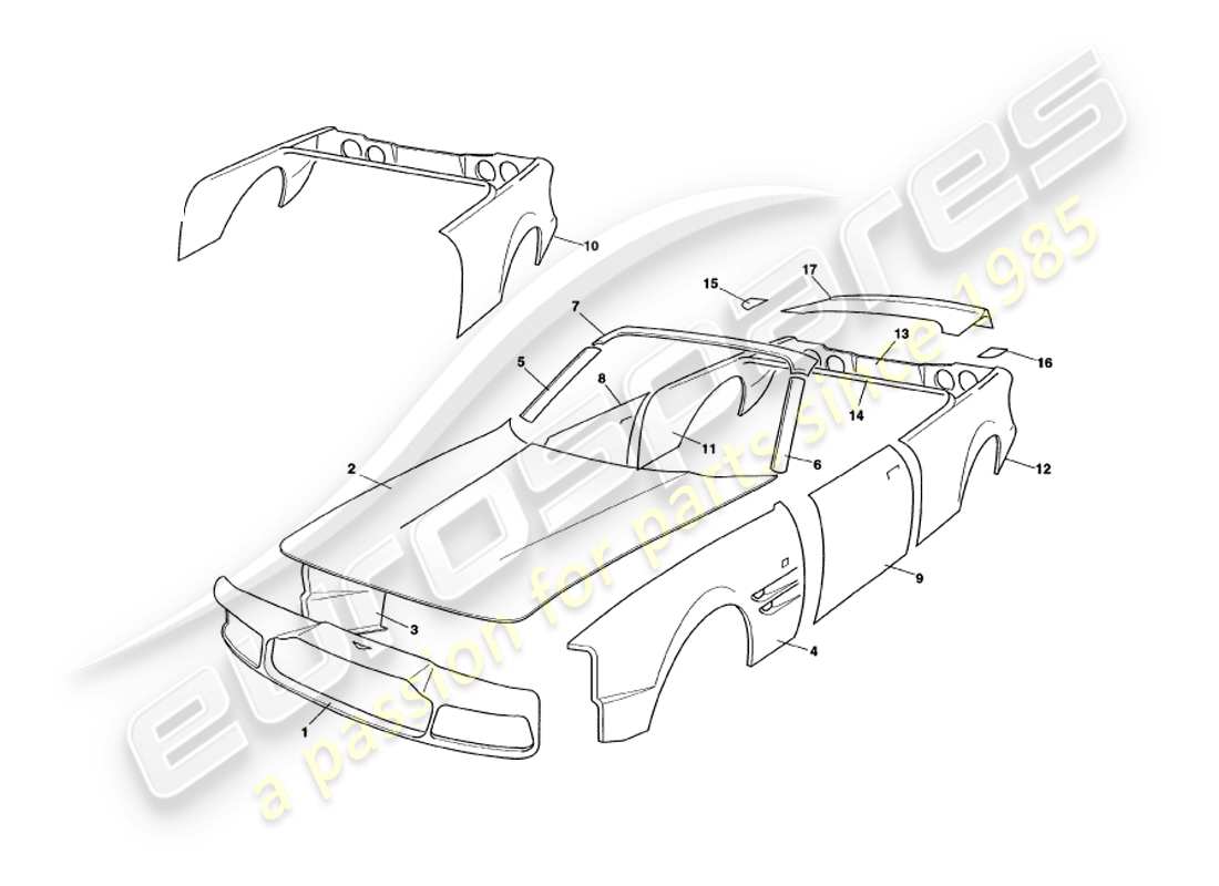 part diagram containing part number 62-65190