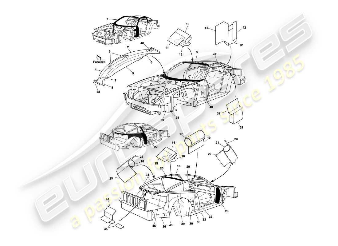 part diagram containing part number 61-55912