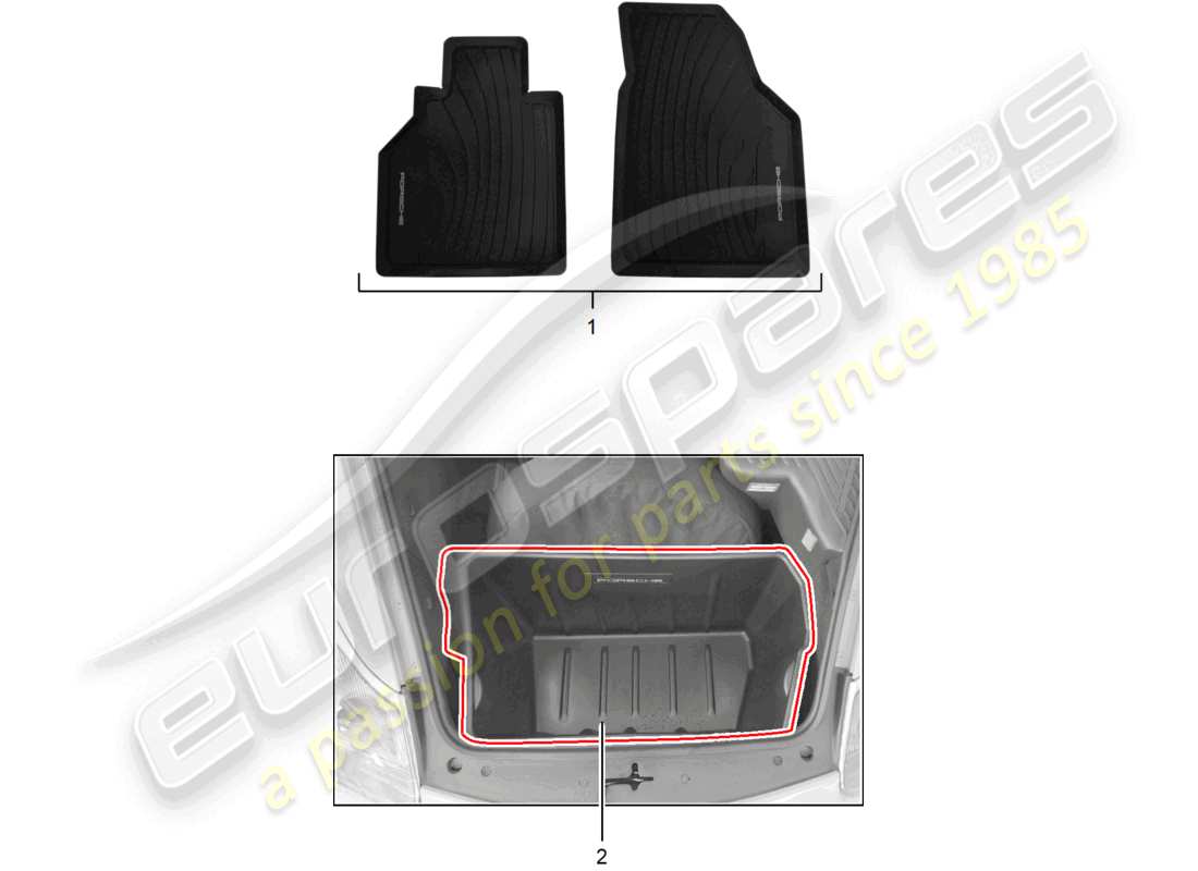 a part diagram from the porsche 2002 (986 boxster) parts catalogue