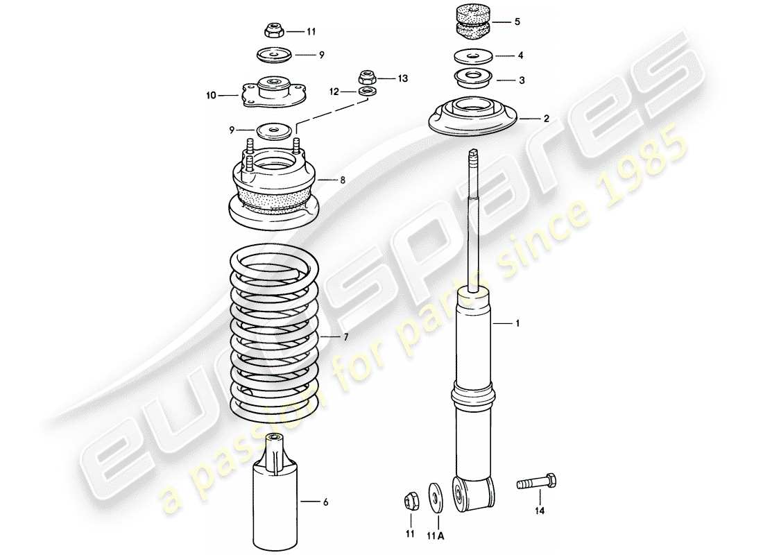 VIEW PARTS DIAGRAMS FROM THE PORSCHE 928 PARTS CATALOGUE a part diagram from the porsche 928 parts catalogue