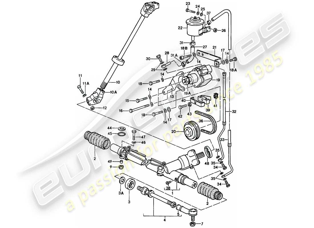 VIEW PARTS DIAGRAMS FROM THE PORSCHE 928 PARTS CATALOGUE a part diagram from the porsche 928 parts catalogue