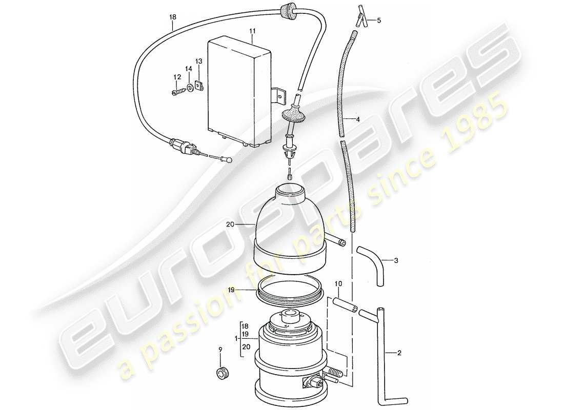 VIEW PARTS DIAGRAMS FROM THE PORSCHE 928 PARTS CATALOGUE a part diagram from the porsche 928 parts catalogue