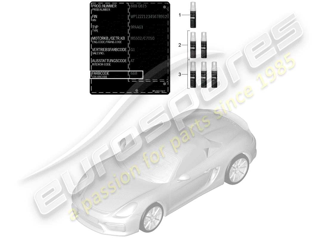 VIEW PARTS DIAGRAMS FROM THE PORSCHE BOXSTER PARTS CATALOGUE a part diagram from the porsche boxster parts catalogue