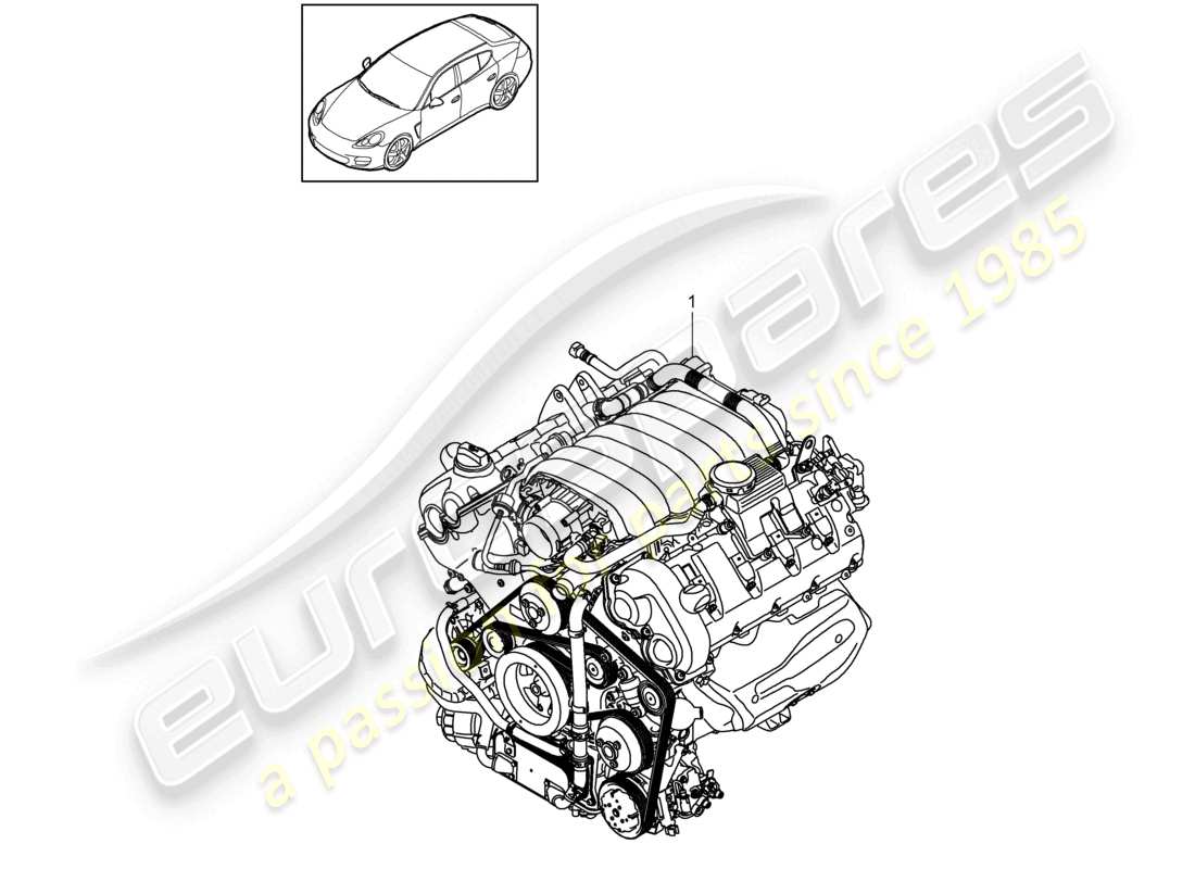 VIEW PARTS DIAGRAMS FROM THE PORSCHE PANAMERA PARTS CATALOGUE a part diagram from the porsche panamera parts catalogue