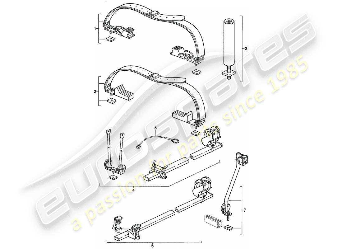 a part diagram from the porsche 1985 (911) parts catalogue