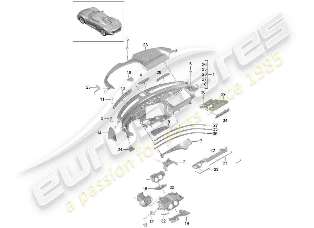 part diagram containing part number 91855282000