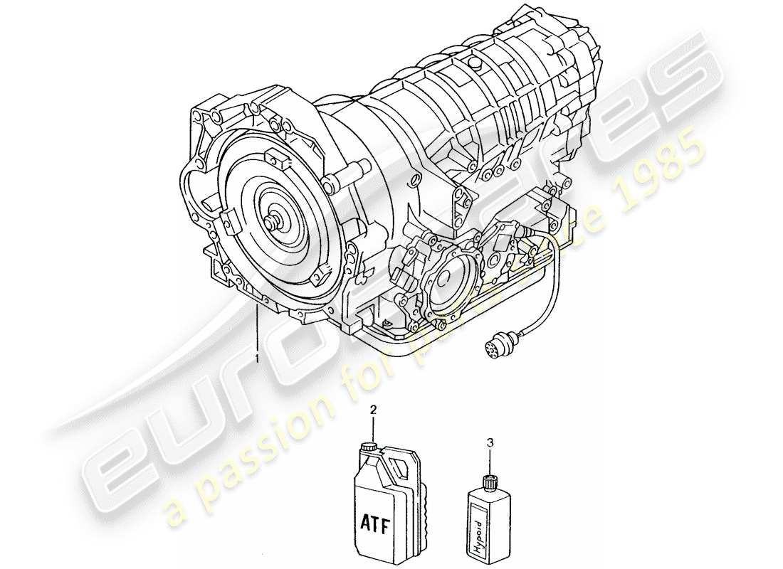 a part diagram from the porsche 1999 (986 boxster) parts catalogue