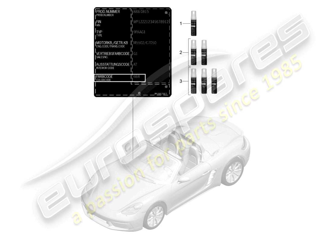part diagram containing part number 91109593323m5f