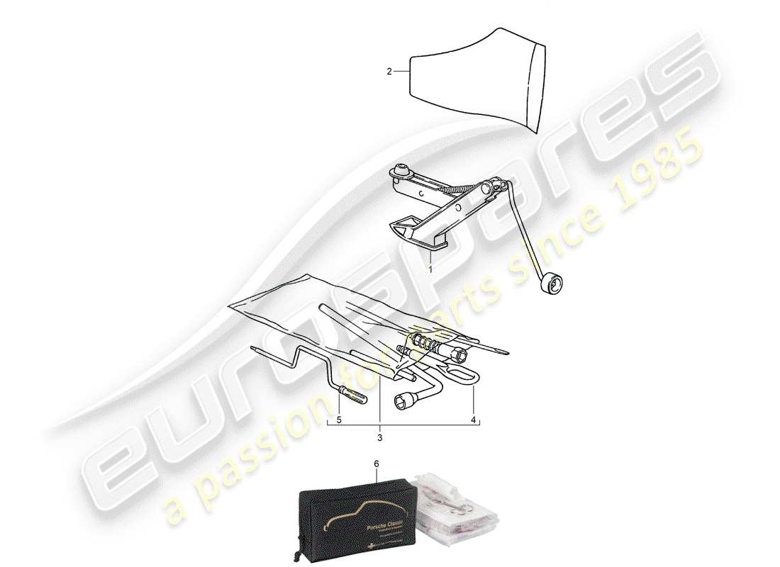 a part diagram from the porsche 1994 (928) parts catalogue