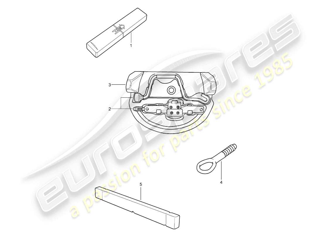 a part diagram from the porsche 2008 (987 boxster) parts catalogue