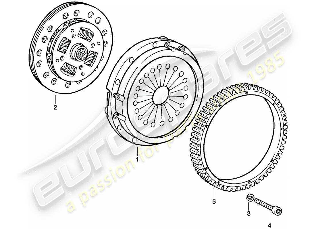a part diagram from the porsche 1984 (911) parts catalogue