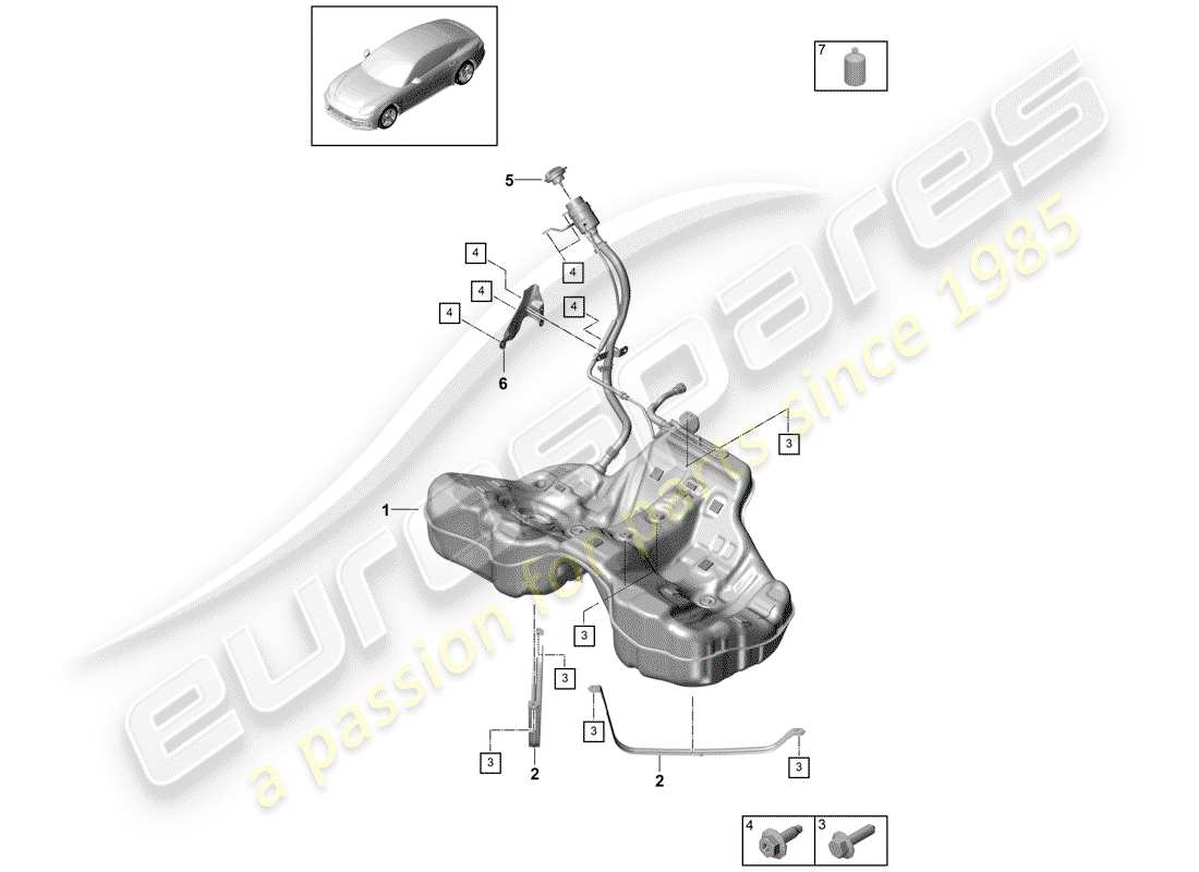 a part diagram from the porsche 2018 (panamera 971-1) parts catalogue