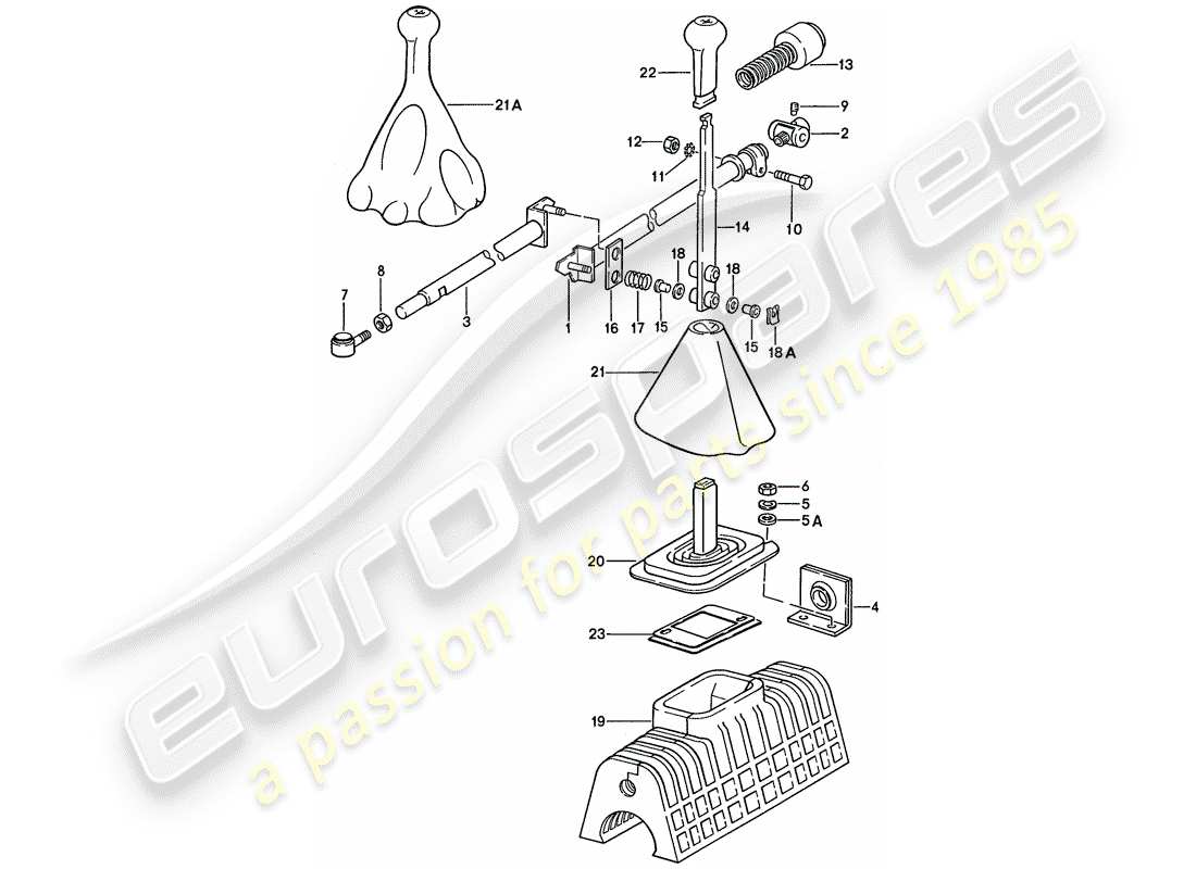a part diagram from the porsche 1988 (928) parts catalogue