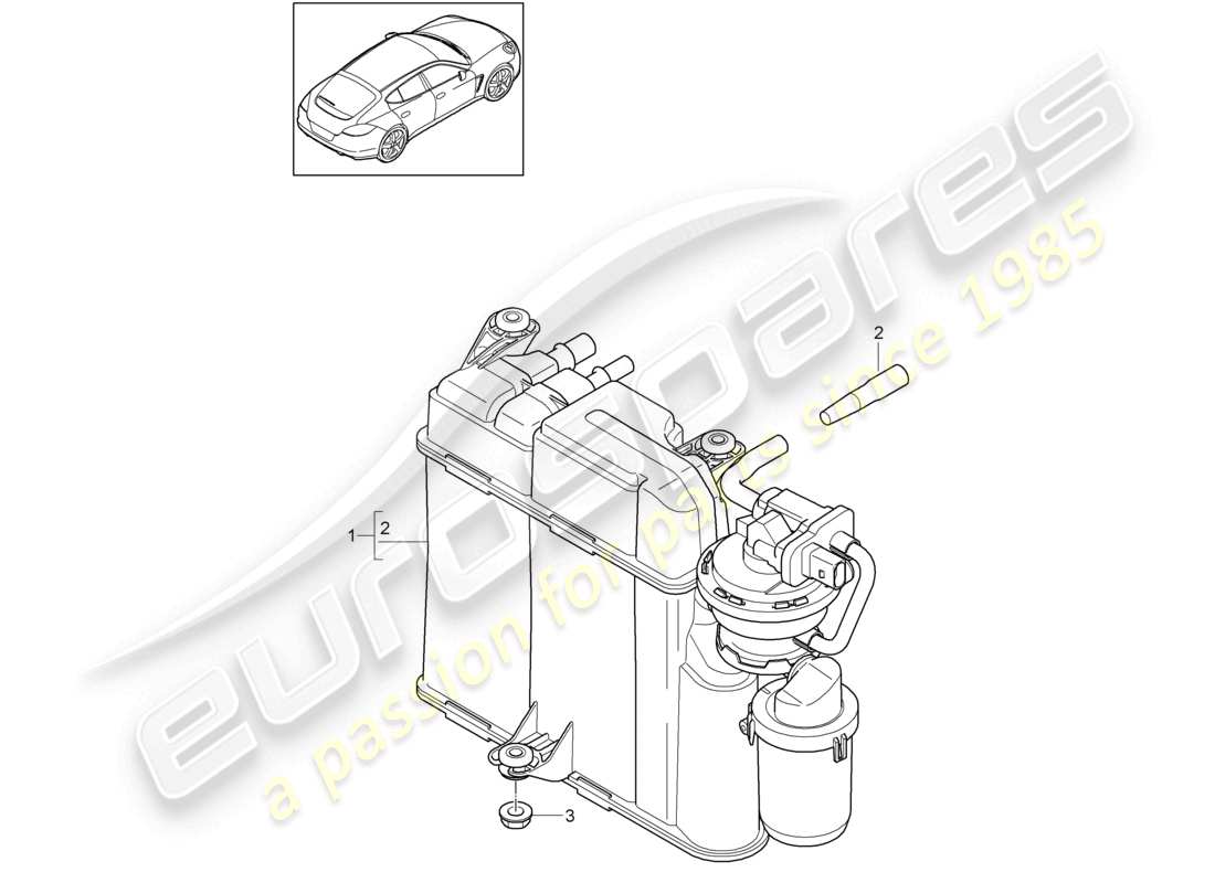 VIEW PARTS DIAGRAMS FROM THE PORSCHE PANAMERA PARTS CATALOGUE a part diagram from the porsche panamera parts catalogue